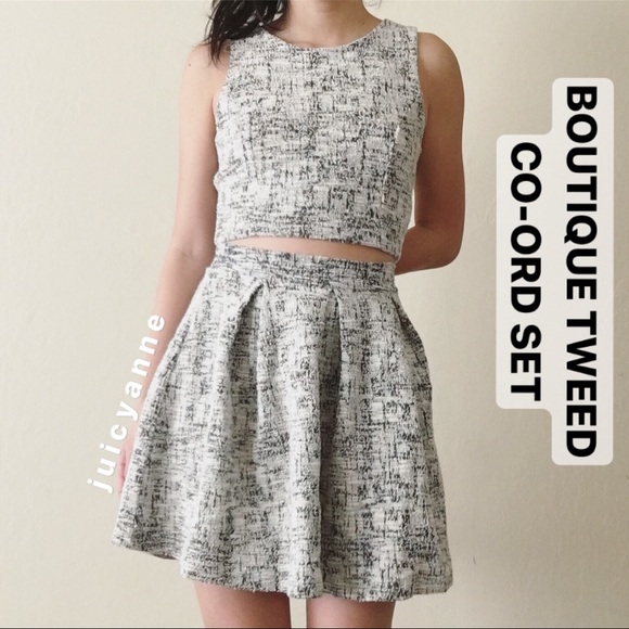 modlook29 Dresses & Skirts - Chanel Vibes Tweed Co-ord Set